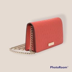 Kate Spade orange clutch convertible